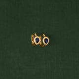 Sundrop Huggie (Blue Sapphire)