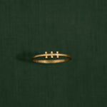 18K gold duality ring — handcrafted sculptural gold ring — artisan jewelry — Sun Rae