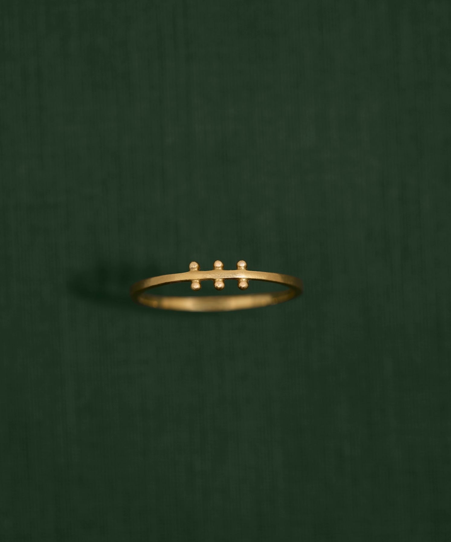 18K gold duality ring — handcrafted sculptural gold ring — artisan jewelry — Sun Rae