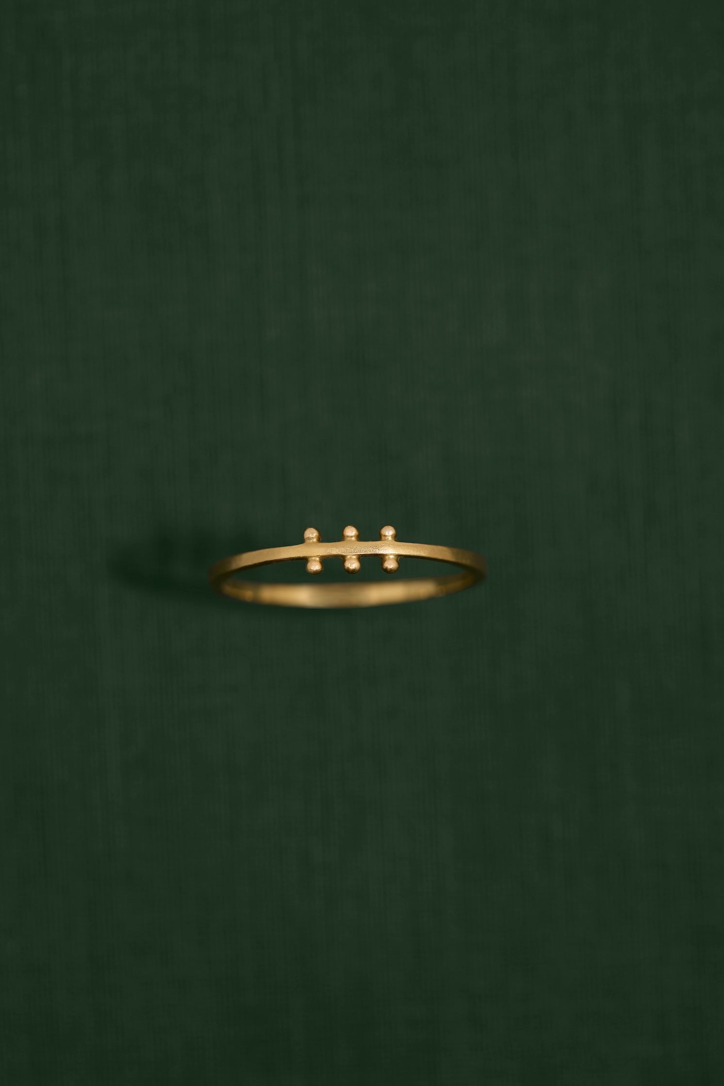 18K gold duality ring — handcrafted sculptural gold ring — artisan jewelry — Sun Rae