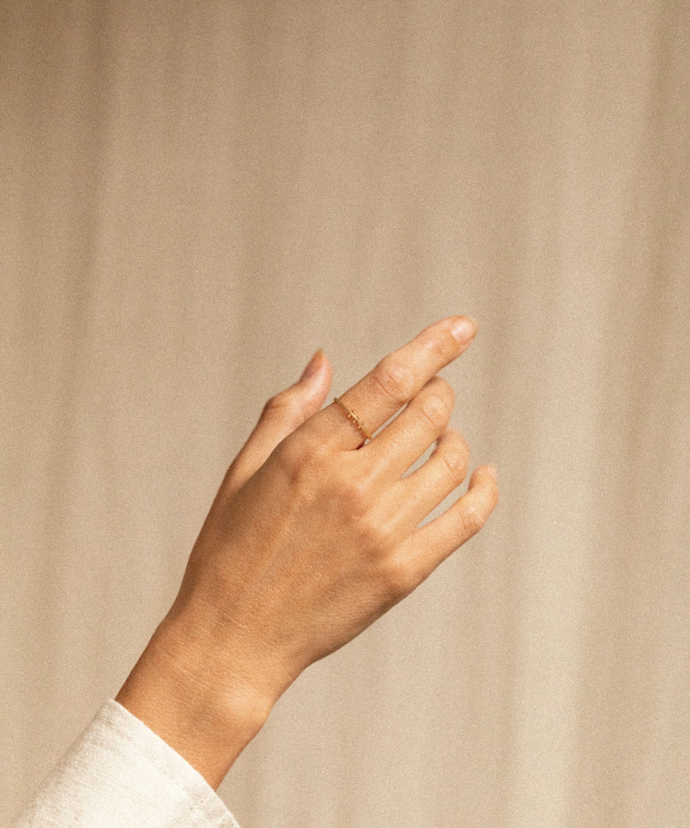 18K gold duality ring — handcrafted sculptural gold ring — artisan jewelry — Sun Rae