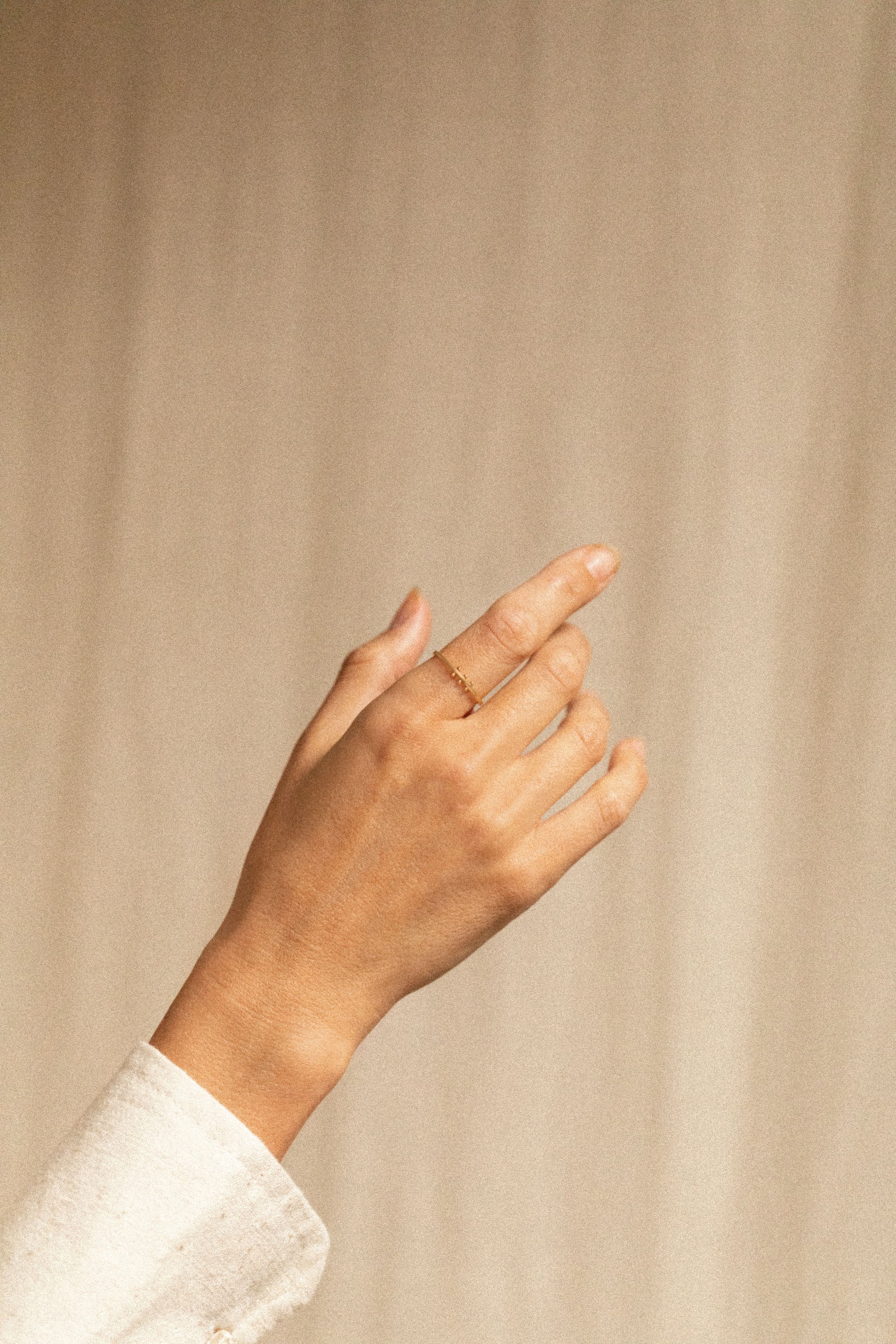 18K gold duality ring — handcrafted sculptural gold ring — artisan jewelry — Sun Rae