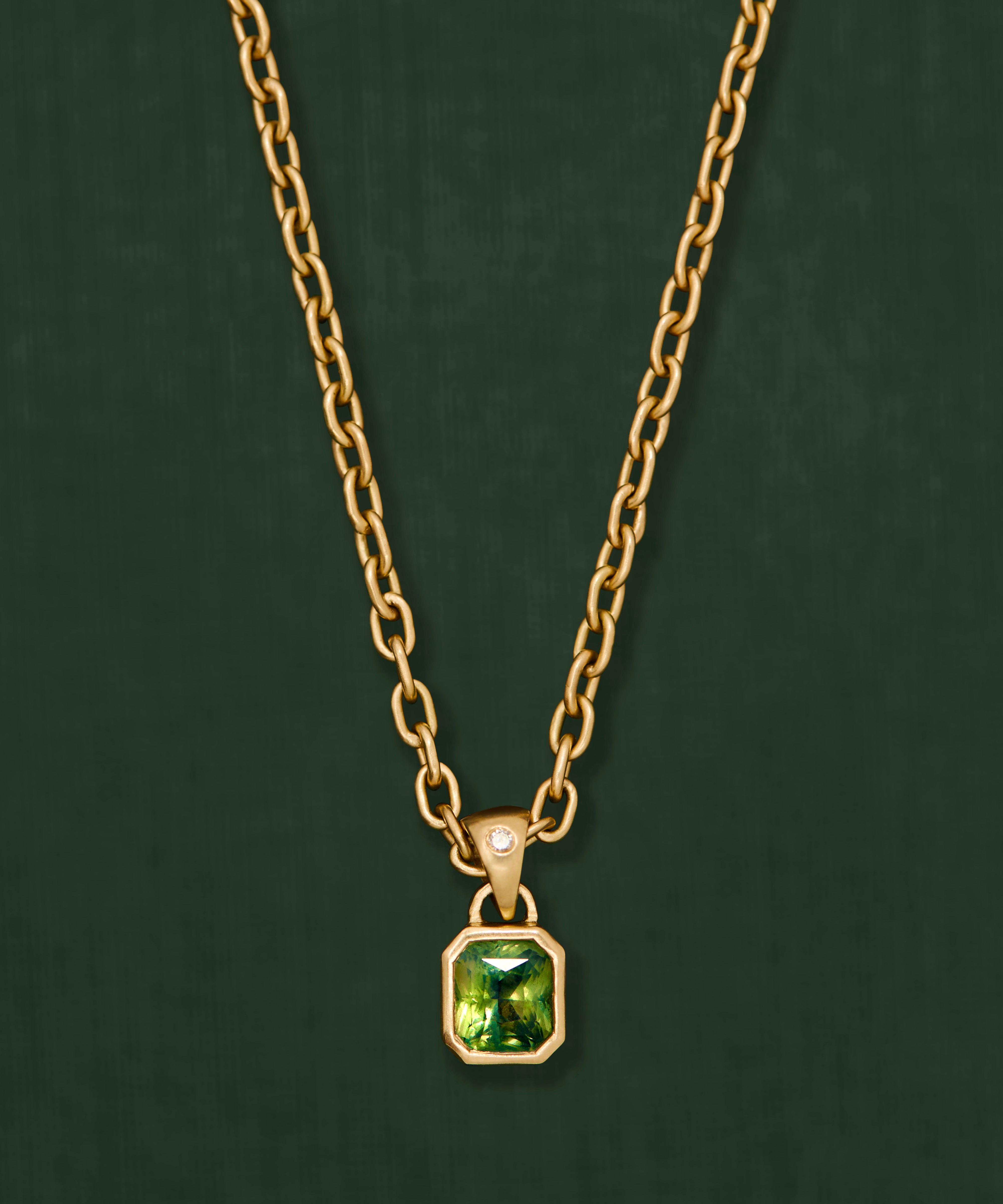 18K gold Eden pendant necklace — handcrafted gold pendant — artisan jewelry Sri Lanka inspired — Sun Rae