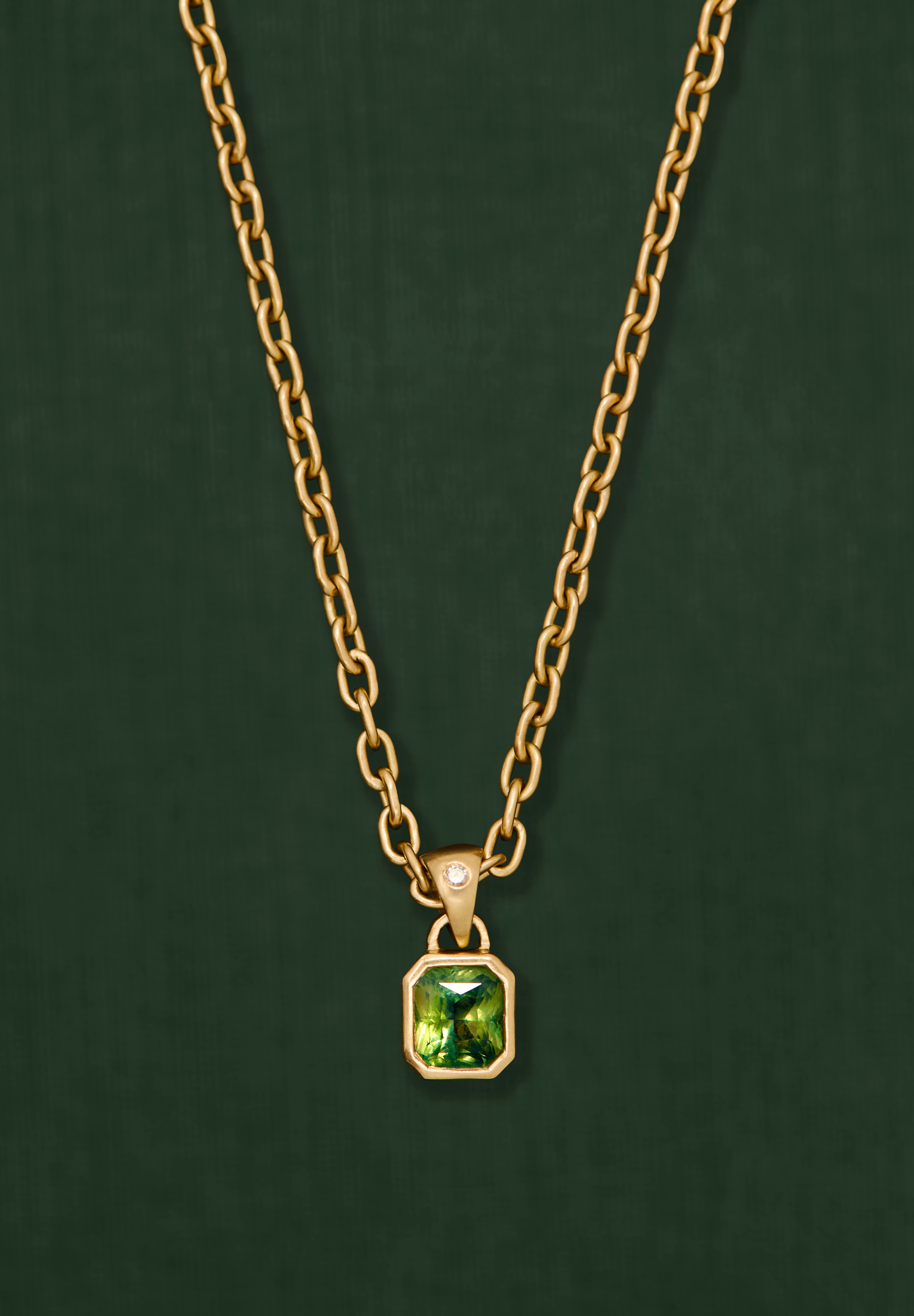 18K gold Eden pendant necklace — handcrafted gold pendant — artisan jewelry Sri Lanka inspired — Sun Rae