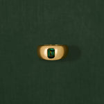 18K gold Eden ring — Green sapphire unheated  — handcrafted gold ring — artisan jewelry Sri Lanka inspired — Sun Rae