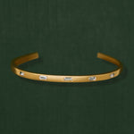 18K gold eternity cuff bracelet — handcrafted gold cuff — artisan jewelry — Sun Rae