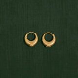 18K gold petal earrings — handcrafted floral gold earrings — artisan jewelry — Sun Rae