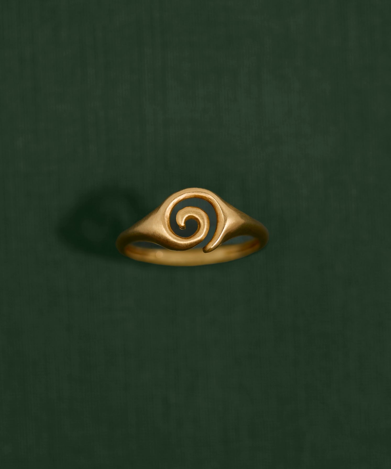 18K gold spiral ring — handcrafted sculptural gold ring — artisan jewelry Sri Lanka inspired — Sun Rae