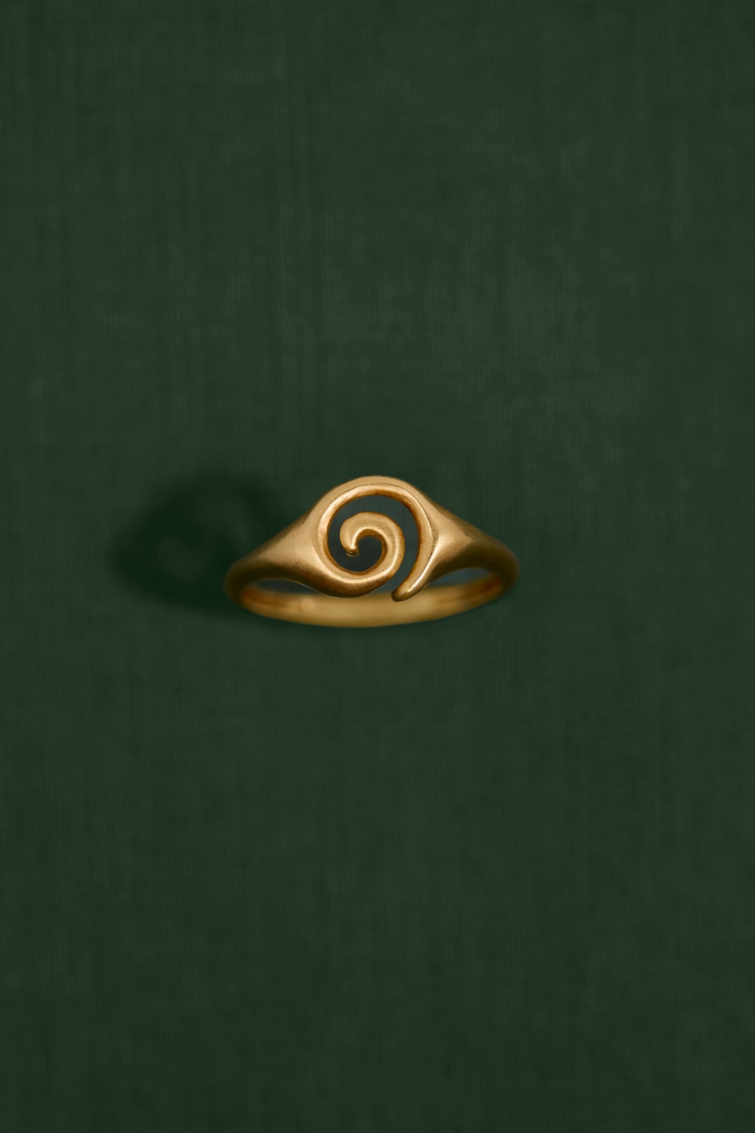 18K gold spiral ring — handcrafted sculptural gold ring — artisan jewelry Sri Lanka inspired — Sun Rae