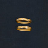 18K gold Stella and Stella Classic ring with diamonds — handcrafted diamond ring — artisan fine jewelry — Sun Rae