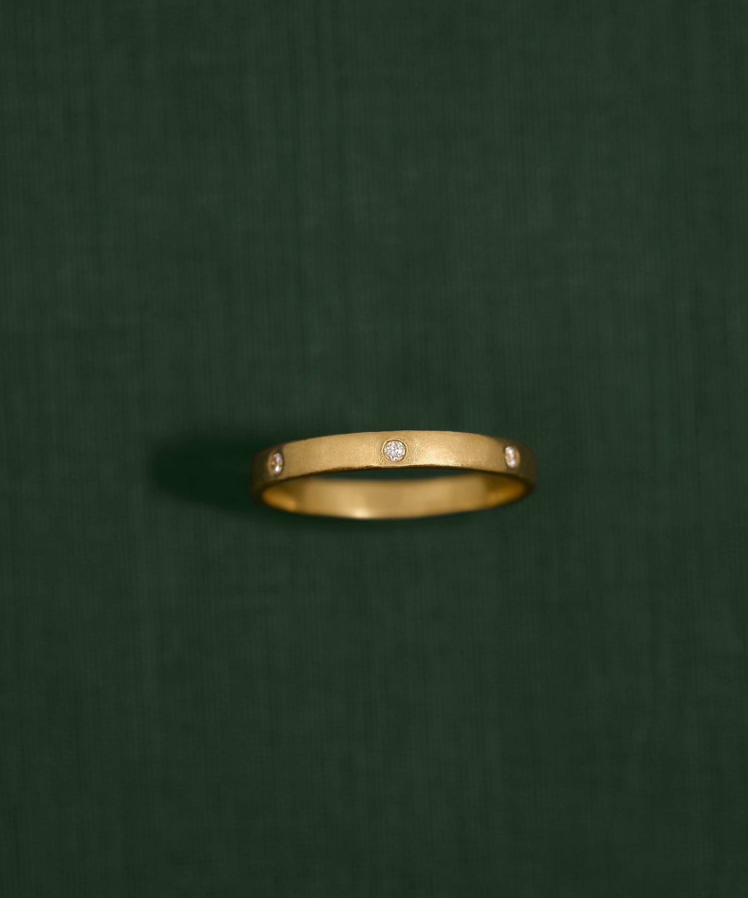 18K gold Stella ring with diamonds — handcrafted diamond ring — artisan fine jewelry — Sun Rae