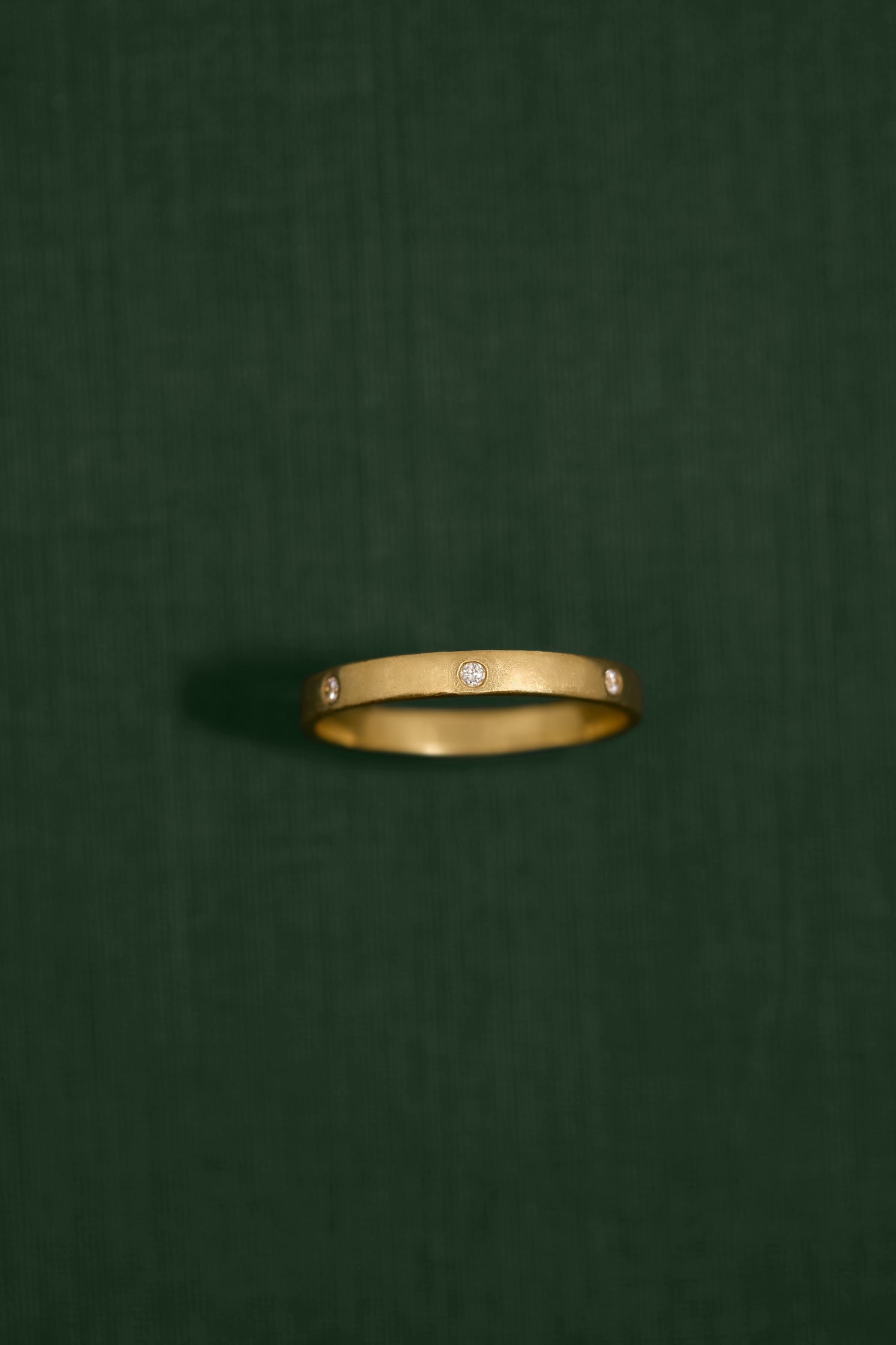 18K gold Stella ring with diamonds — handcrafted diamond ring — artisan fine jewelry — Sun Rae