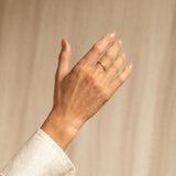 18K gold Stella ring with diamonds — handcrafted diamond ring — artisan fine jewelry — Sun Rae