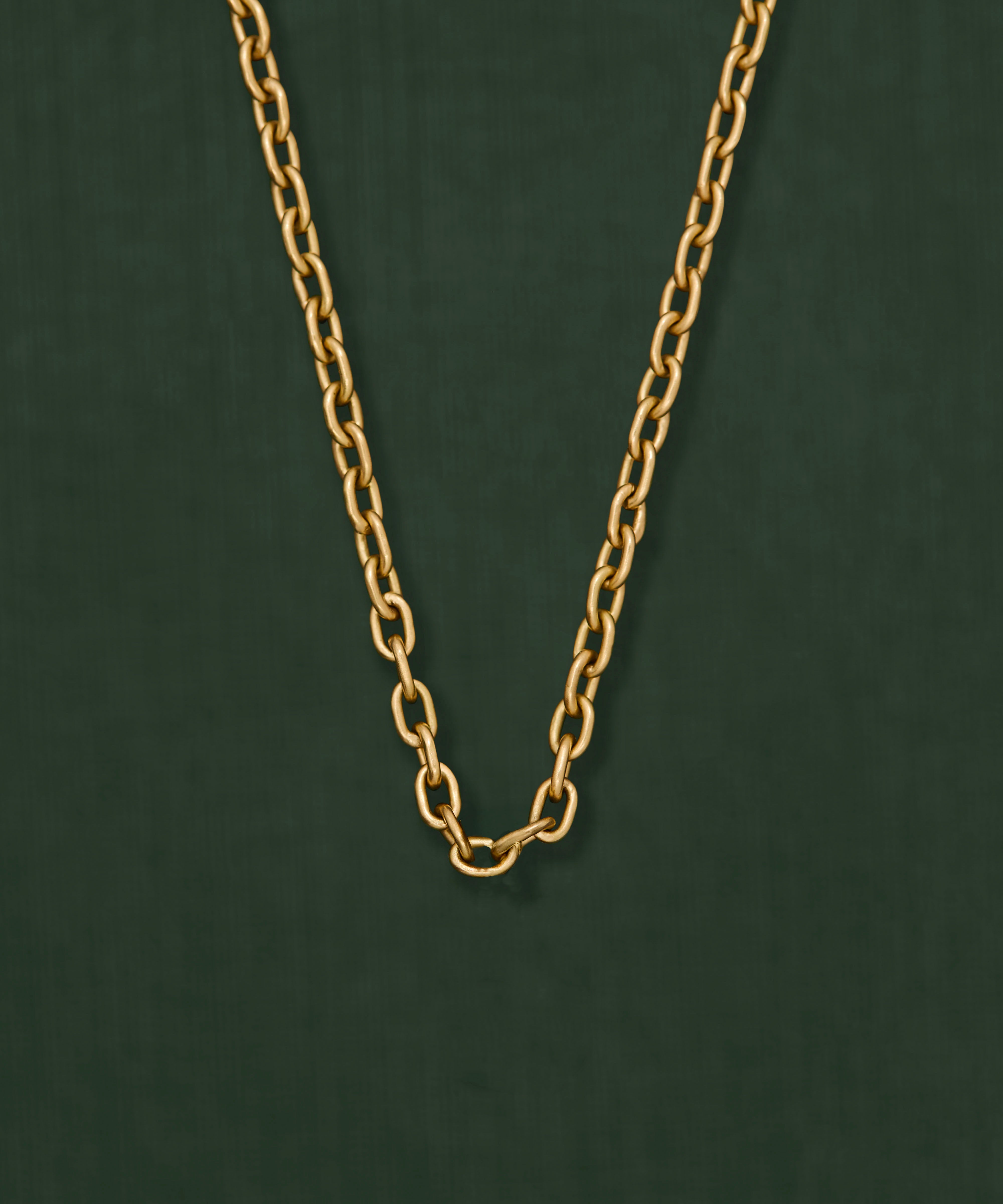 18K gold Sun Rae chain necklace — handcrafted gold chain — artisan jewelry — Sun Rae