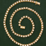 18K gold Sunlace necklace — handcrafted white sapphire gold necklace — artisan jewelry — Sun Rae