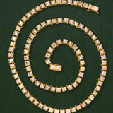 18K gold Sunlace necklace — handcrafted white sapphire gold necklace — artisan jewelry — Sun Rae