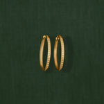 18K gold Sunseeker hoop earrings — handcrafted gold hoops — artisan jewelry Sri Lanka — Sun Rae
