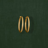18K gold Sunseeker hoop earrings — handcrafted gold hoops — artisan jewelry Sri Lanka — Sun Rae