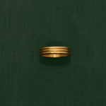 18K gold Trinity ring medium — handcrafted statement gold ring — artisan jewelry — Sun Rae