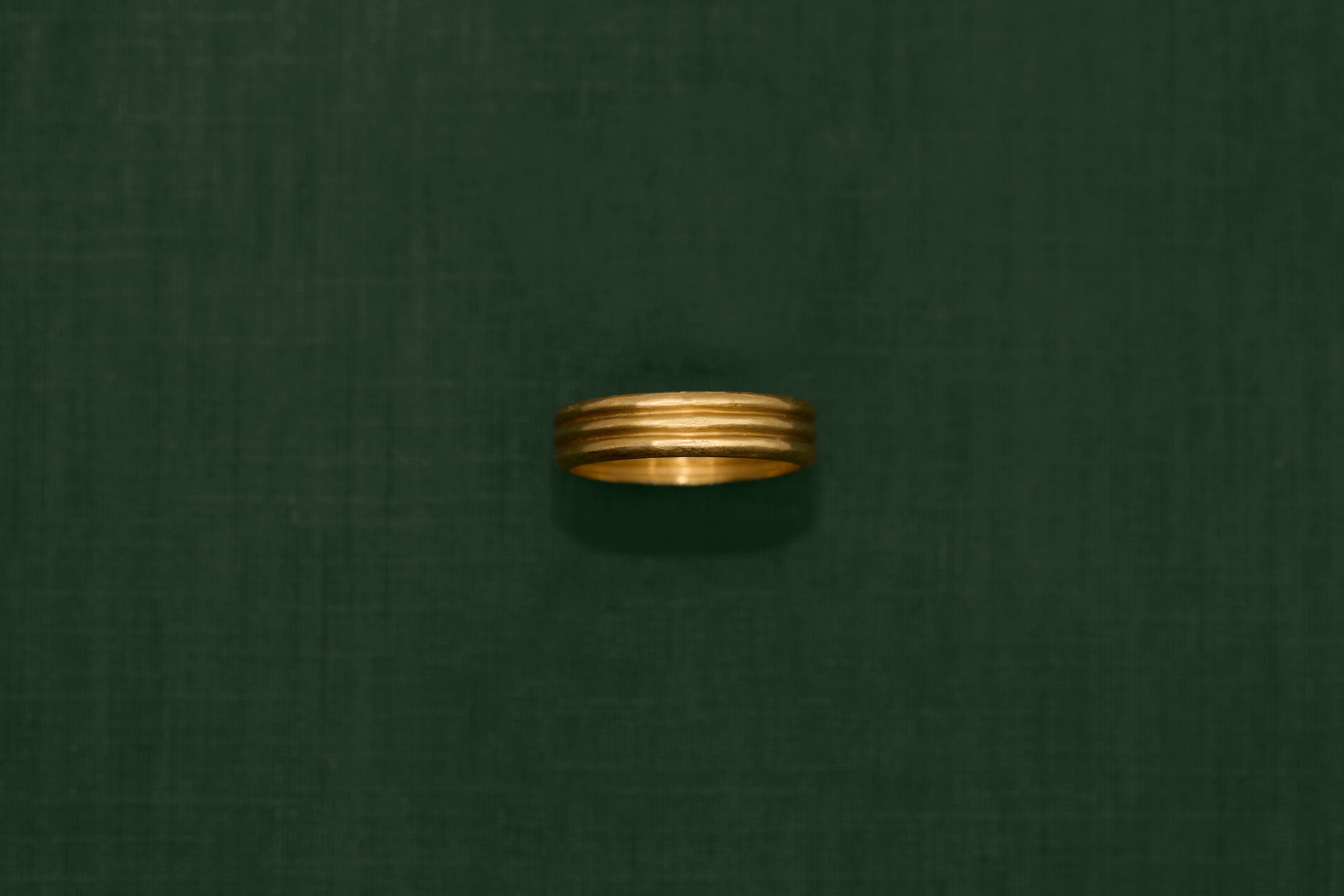 18K gold Trinity ring medium — handcrafted statement gold ring — artisan jewelry — Sun Rae