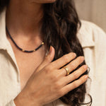18K gold Trinity ring medium — handcrafted statement gold ring — artisan jewelry — Sun Rae