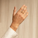 18K gold Trinity ring small — handcrafted minimalist gold ring — artisan jewelry — Sun Rae